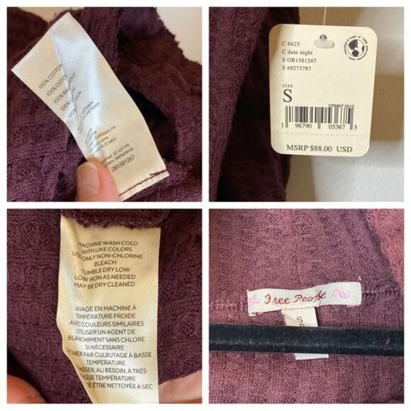 Free People Juicy Sweater Long Sleeve Cowl Neck Gold Harvest Moon S - Picture 10 of 15